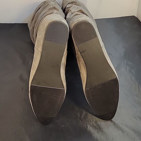 BRAND NEW JUSTFAB POINTED TOE  MID CALF FAUX LEATHER SUEDE  WINTER  BOOT - Picture 11 of 14